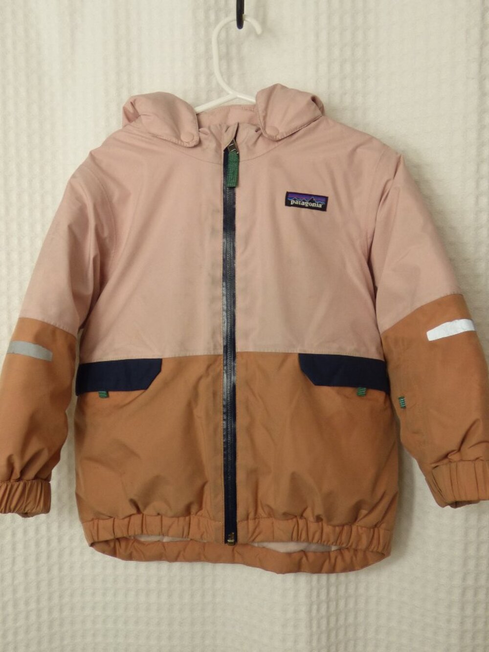 Patagonia Girls Pink Brown Winter Ski Jacket, Size 4T